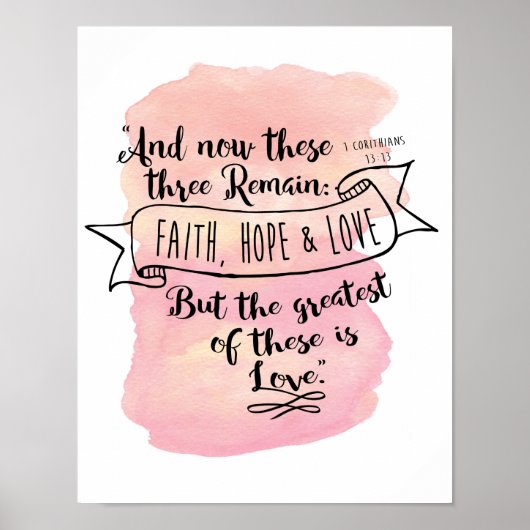 1 Corinthians 13:13 - 10 x 14 Poster (Voorkant)
