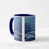 1 Corinthians 13:13 Bijbelscriptie Pic Two-Tone Mok (Voorkant links)