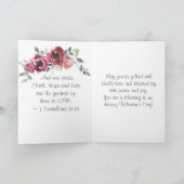 1 Corinthians 13:13 Bijbelse Valentijnsdag Kaart (Binnen)