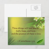 1 Corinthians 13:13 Briefkaart (Voorkant / Achterkant)