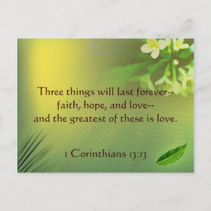 1 Corinthians 13:13 Briefkaart