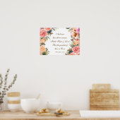 1 Corinthians 13:13 Faith Hope Love Bijbel Verse Poster (Keuken)