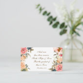 1 Corinthians 13:13 Faith Hope Love Bijbel Verse Visitekaartje (Staand voorkant)