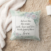 1 Corinthians 13:13 Faith Hope Love, Bijbelverse Kussen (Deken)