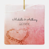 1 Corinthians 13:13 Faith Hope Love, Kerstmis Keramisch Ornament (Achterkant)