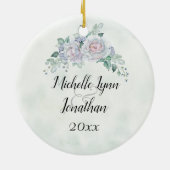 1 Corinthians 13:13 Faith Hope Love, Personalized Keramisch Ornament (Achterkant)