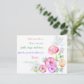 1 corinthians 13:13 liefde is de grootste briefkaart (Staand voorkant)