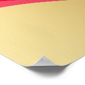 1 Corinthians 13:13, Love, Wall Art, Red & Gold Poster (Hoek)