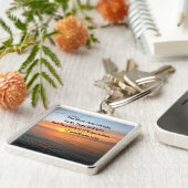 1 CORINTHIANS 13:13 SUNRISE FOTO SLEUTELHANGER (Zijkant)