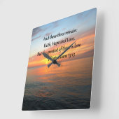 1 CORINTHIANS 13:13 SUNRISE FOTO VIERKANTE KLOK (Hoek)