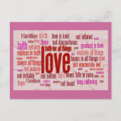 1 Corinthians 13:1-13 Hart Cloth Briefkaart (Voorkant)