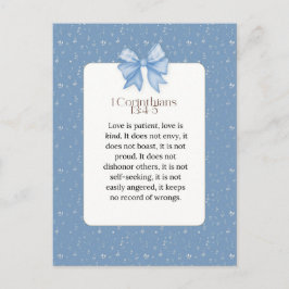 1 corinthians 13 4 5, love is patient love is kind briefkaart