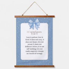 1 corinthians 13 4 5, love is patient love is kind hangend wandkleed