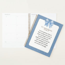 1 corinthians 13 4 5, love is patient love is kind planner