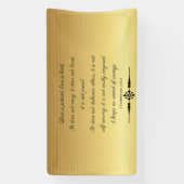 1 Corinthians 13:4-5 Love, Spandoek (Verticaal)