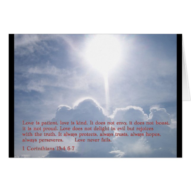 1 Corinthians 13:4 6-7 wolken (Voorkant Horizontaal)