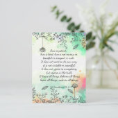 1 Corinthians 13: 4-7 Briefkaart (Staand voorkant)