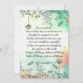 1 Corinthians 13: 4-7 Kaart (Voorkant)