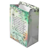 1 Corinthians 13: 4-7 Medium Cadeauzakje (Achterkant Gekanteld)