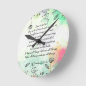 1 Corinthians 13: 4-7 Ronde Klok (Hoek)