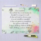 1 Corinthians 13: 4-7 Tissuepapier (Craft)