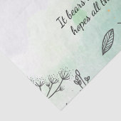 1 Corinthians 13: 4-7 Tissuepapier (Detail)