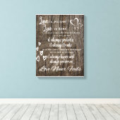 1 Corinthians 13:4-8 Achtergrond van canvas (Insitu (Houten vloer))