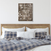 1 Corinthians 13:4-8 Achtergrond van canvas Afdruk (Insitu (Slaapkamer))