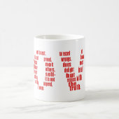 1 Corinthians 13:4-8 Bijbelvers Koffiemok (Center)