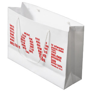 1 Corinthians 13:4-8 Bijbelverse Verse Groot Cadeauzakje