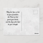 1 Corinthians 13:4-8 Floral Bible Verse Wedding Briefkaart (Achterkant)