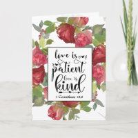 1 Corinthians 13:4-8 Love is Patient Wedding