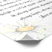1 Corinthians 13:4-8 Love is Patient White Daisies Poster (Hoek)