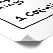 1 Corinthians 13 4-8 Poster (Hoek)