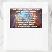 1 Corinthians 13:4-8 Sticker (Tas)