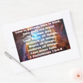 1 Corinthians 13:4-8 Sticker (Envelop)