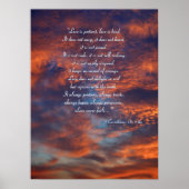 1 Corinthians 13; 4-8a | Inspirational Poster (Voorkant)