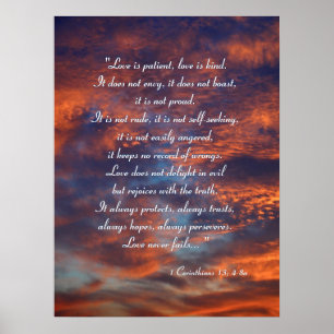 1 Corinthians 13; 4-8a   INSPIREREND Poster