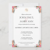 1 Corinthians 13:4 huwelijksuitnodiging Kaart (Voorkant)