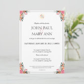 1 Corinthians 13:4 huwelijksuitnodiging Kaart (Staand voorkant)