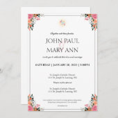 1 Corinthians 13:4 huwelijksuitnodiging Kaart (Voorkant / Achterkant)