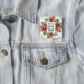 1 Corinthians 13:4 Love is Patient Love is Kind Vierkante Button 5,1 Cm (In situ)