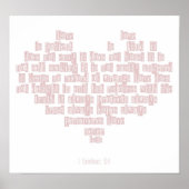 1 Corinthians 13:4 Poster (Voorkant)