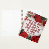 1 Corinthians 13:7 Bijbelkeuzekalanalender Planner (Display)
