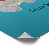 1 Corinthians 13:7 Liefde beren alles. Poster (Hoek)