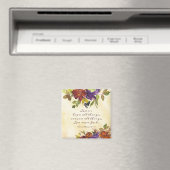 1 Corinthians 13:7 Love faalt nooit Autumn Floral Magneet (Insitu (Vaatwasser))