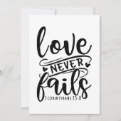 1 Corinthians 13 8-01 Save The Date (Voorkant)