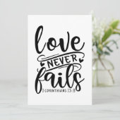 1 Corinthians 13 8-01 Save The Date (Staand voorkant)