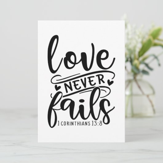 1 Corinthians 13 8-01 Save The Date (Staand voorkant)