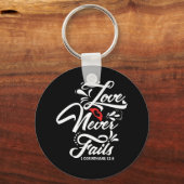 1 CORINTHIANS 13:8 SLEUTELHANGER (Voorkant)